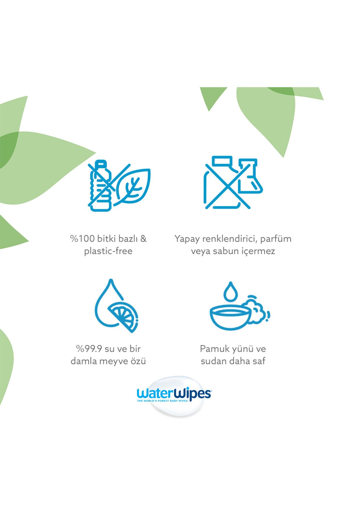 Second image of Waterwipes Bio Islak Mendil 60 Lı X 12 Adet (720 Yaprak)